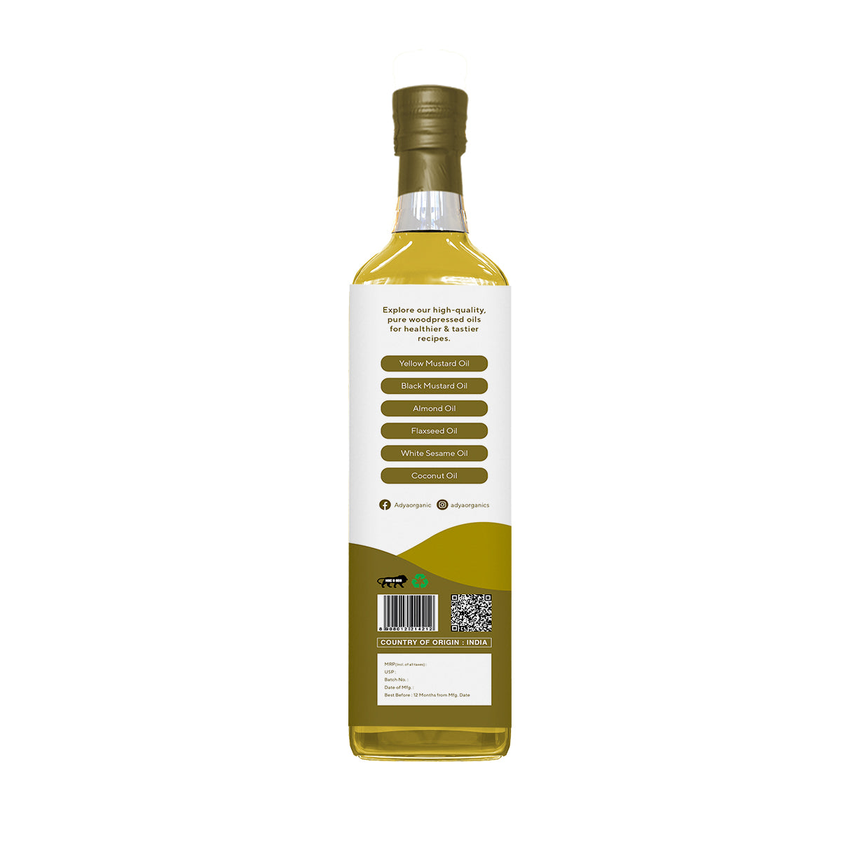 Woodpressed Groundnut Oil