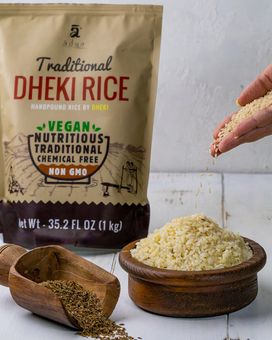 Hand Pounded Rice (Dheki Rice)