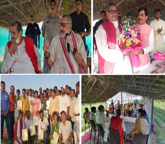 Ministers of Atal era and Modi era arrived in agriculture program, both told RK Sinha “One Men Army