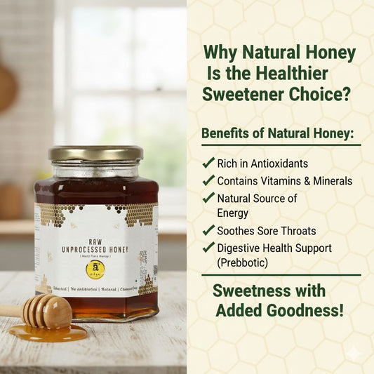 Why Natural Honey Is the Healthier Sweetener Choice? - Adya Organics