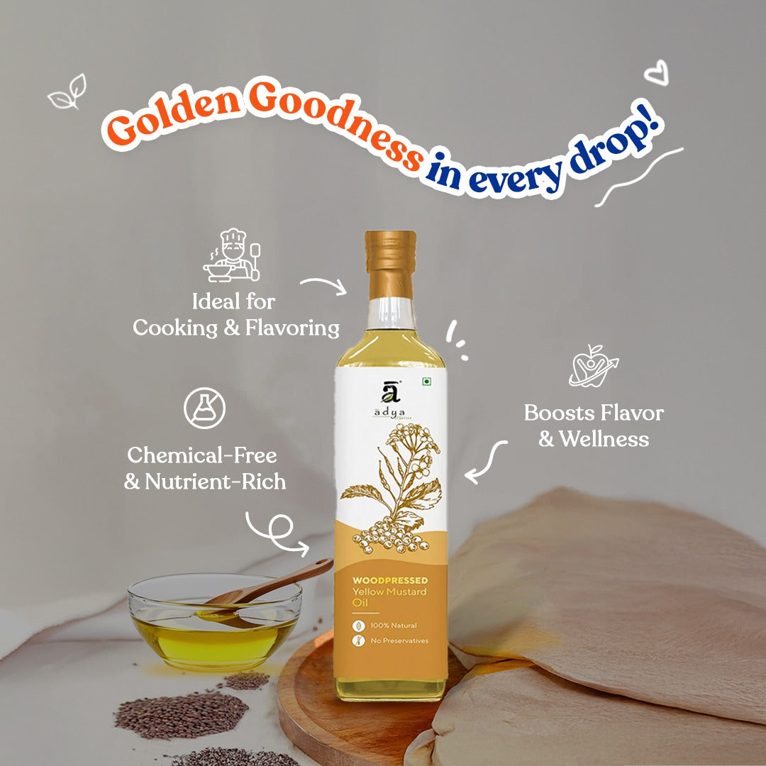 Woodpressed Yellow Mustard Oil