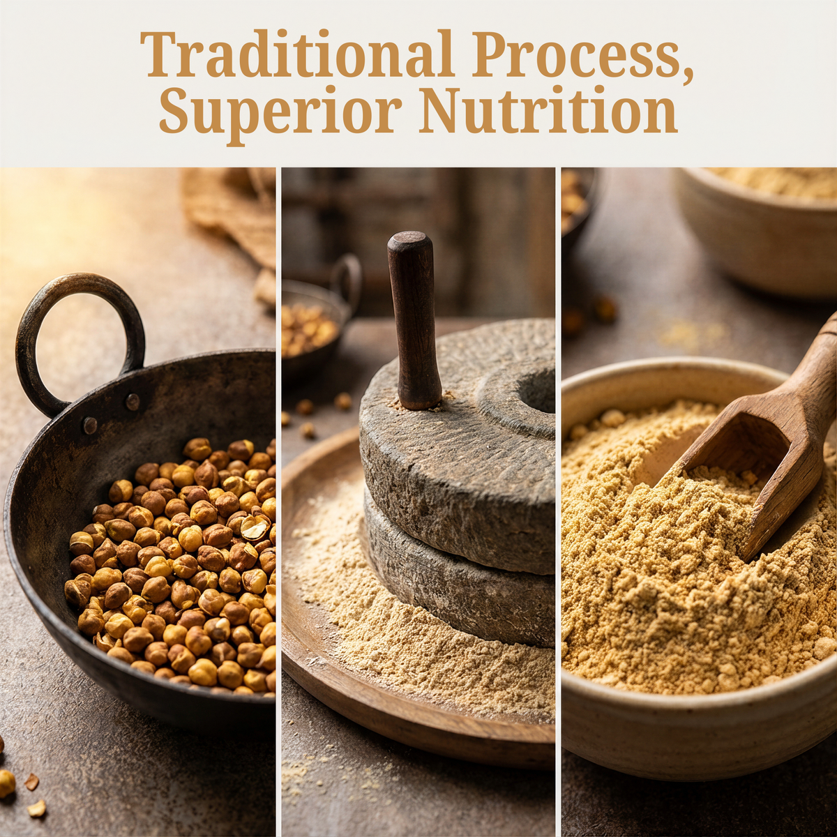 Buy High Protein Organic Chana Sattu Powder – Adya Organics Official