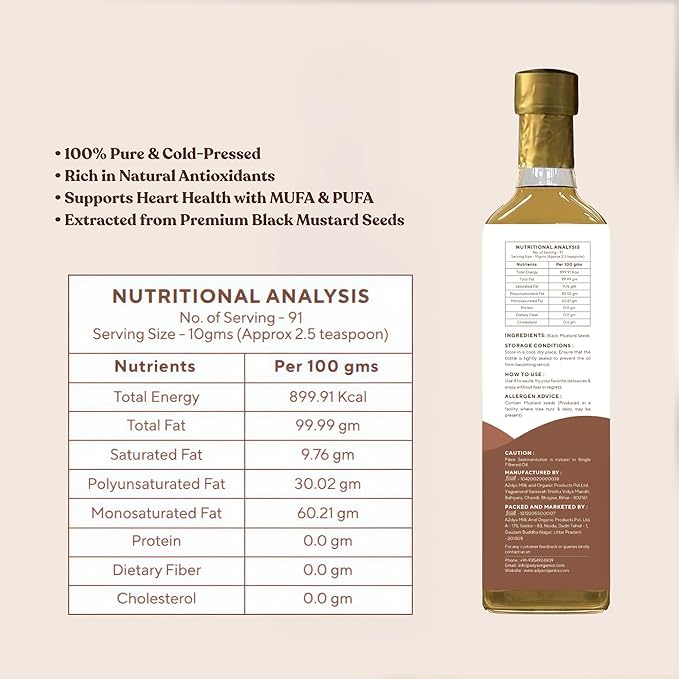 Woodpressed Black Mustard Oil