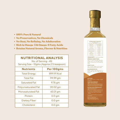 Woodpressed Yellow Mustard Oil