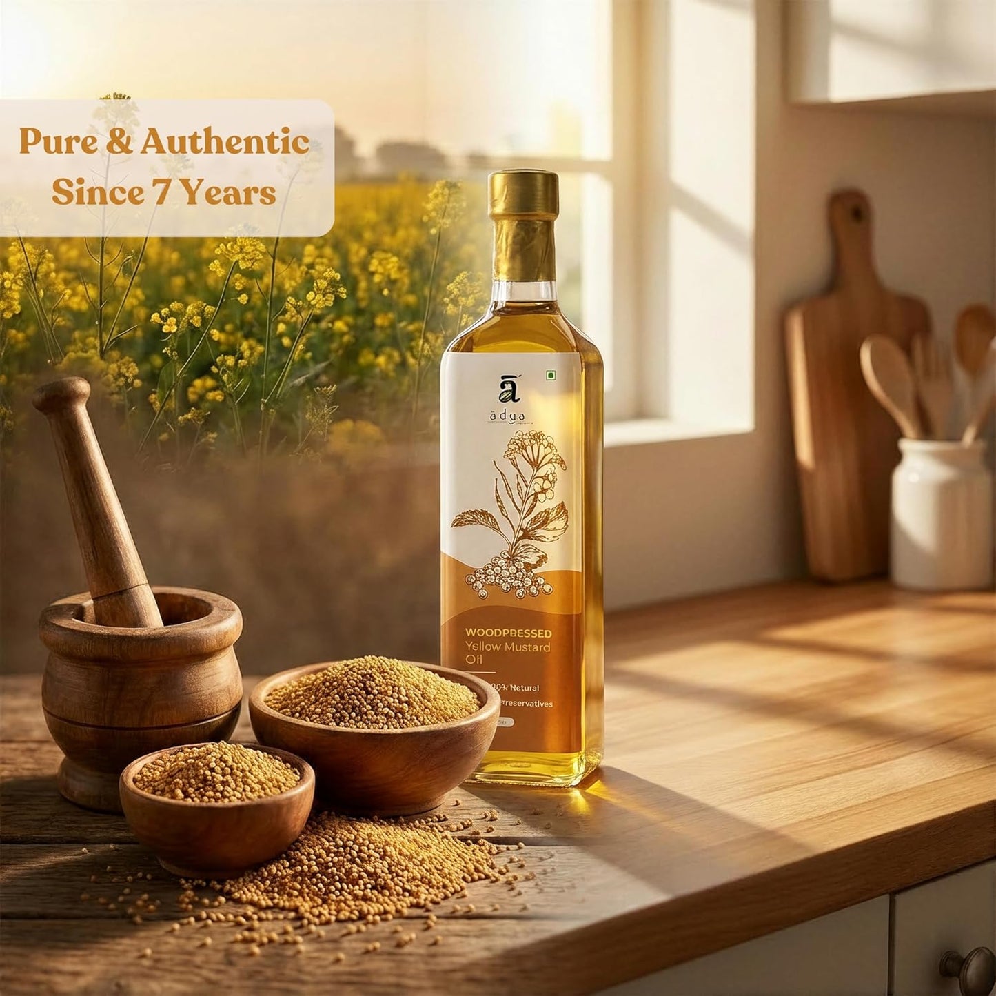 Woodpressed Yellow Mustard Oil