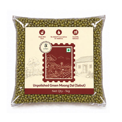 Unpolished Green Moong Dal (Sabut)