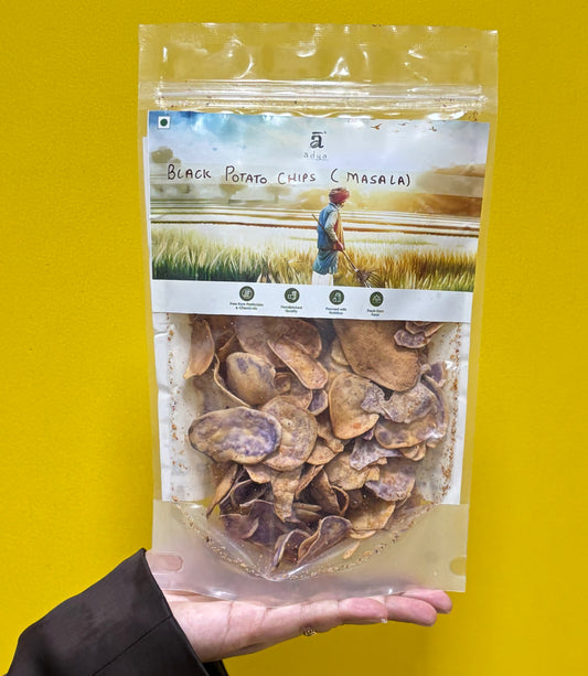 Black Potato Chips (Masala)