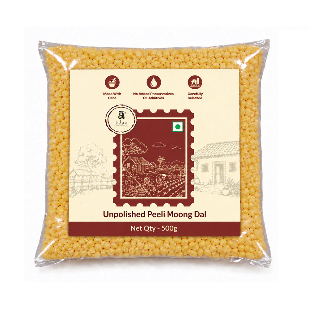 Unpolished Peeli Moong Dal