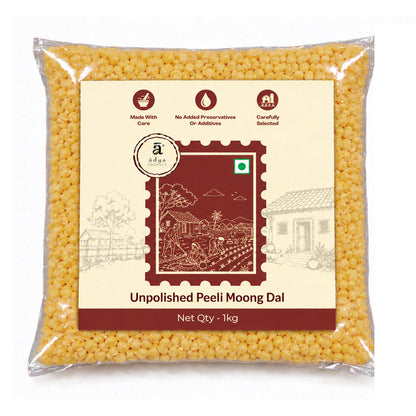 Unpolished Peeli Moong Dal