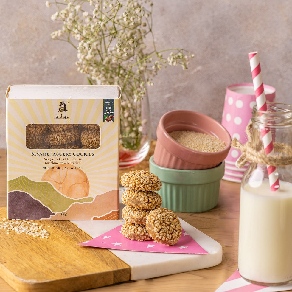 Sesame Jaggery Cookies