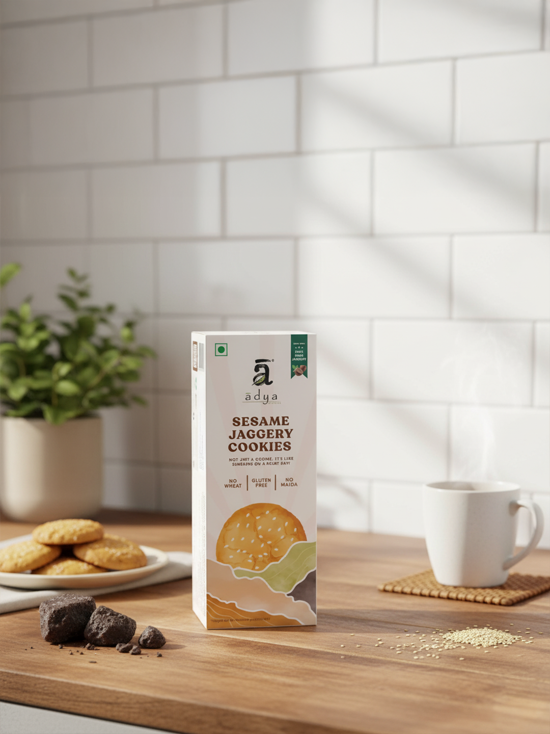 Sesame Jaggery Cookies