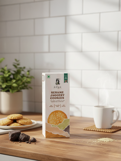 Sesame Jaggery Cookies