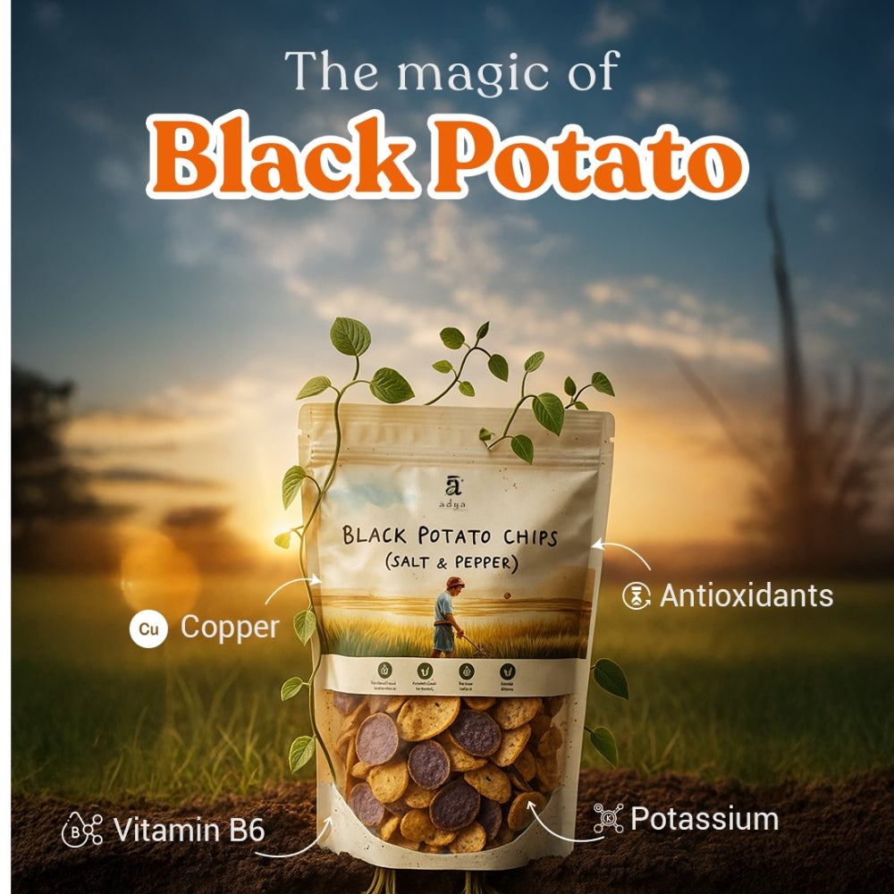 Black Potato Chips (Salt & Pepper)