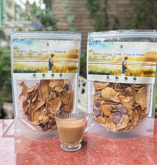 Black Potato Chips (Salt & Pepper)