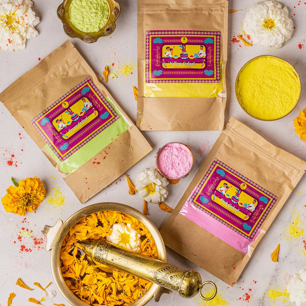 Combo of 3 Organic Natural Gulaal