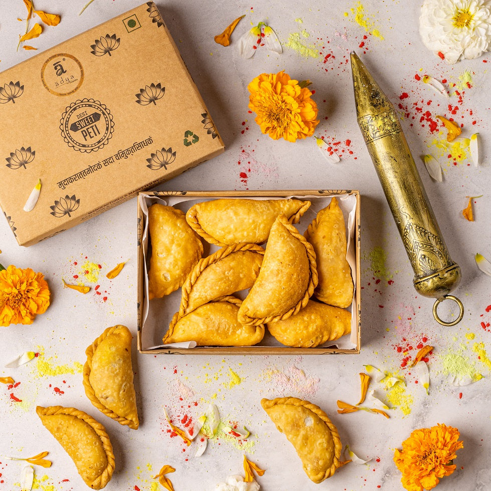 Gujiya with A2 Ghee & Date Palm Jaggery I Holi Special